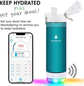 充電式ウォーターライトとサウンドウォーターインテークトラッカーを飲むリマインダー付きスマートウォーターボトル - Product Image 4