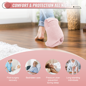 Protector de Talón de Terciopelo, Cojín para Pies, Alivio de Presión, Anti-Escaras, Dos Correas Ajustables, Soporte para Dormir para Adultos - Product Image 6