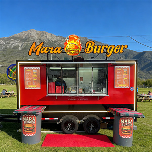 Chariot de vente ambulant chauffant à quatre roues pour légumes et aliments - Product Image 4