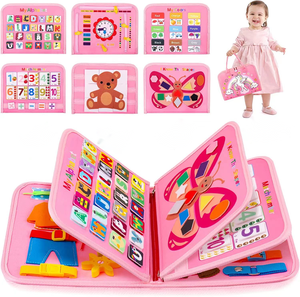 Nouveauté : Tableau d'activités Montessori en bois à faire soi-même, accessoires pour l'éducation précoce, jouet sensoriel pour bébé, idéal pour les voyages - Product Image 1