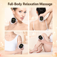 Masseur électrique Gua Sha à ventouses avec lumière rouge chauffante, EMS, aspiration sous vide, massage corporel, rechargeable, portable, écran LCD, OEM
