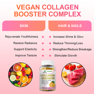 Gommes blanchissantes pour la peau Bonbons mous au L-Glutathion Gommes au collagène avancé et sain Complément alimentaire Fudge gommeux pour la peau - Product Image 4