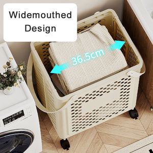 Panier à linge pliable en PP, vente en gros d'usine, nouveau matériau, multifonctionnel, pliable, panier à linge, bac de rangement gain de place - Product Image 4