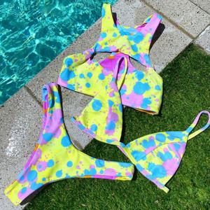 Customized Designer Beachwear Swimsuit Women Swimsuit Print Swimming Suits Bikini Set Two Piece Bikini 2023 - Product Image 3