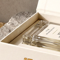 Boîte cadeau parfumée blanche haut de gamme personnalisée et boîte magnétique pour parfum avec boîte en papier et emballage de présentation pour parfum