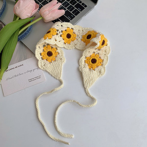 Accessori <span class=keywords><strong>per</strong></span> donne simpatici <span class=keywords><strong>Bandana</strong></span> floreale lavorato a maglia <span class=keywords><strong>per</strong></span> feste - Product Image 3