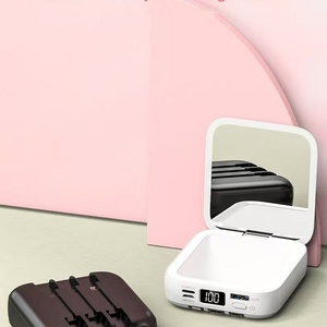 Batería Externa Portátil Mini de Alta Capacidad 3 en 1 con Espejo, Cables USB Tipo C, Carga Rápida, Batería de Polímero de Litio, Entrada de CA - Product Image 5