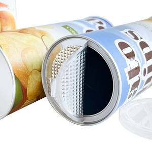 Tùy Chỉnh Chất Lượng Cao Sinh Học Phân Hủy Thủ Công Giấy Tráng Snack Hộp Giấy Cho Khoai Tây Chiên Dễ Dàng Xé Nắp Nhôm Cơ sở - Product Image 3