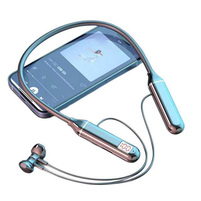 Popular Sports Fitness Stereo In-ear Headphones BT Neck-Mounted Wireless Original With Microphone Headset