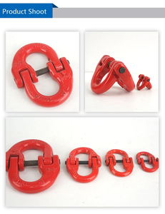 Eslabones de conexión para eslingas de cadena soldadas G80, estándar para motocicletas, de acero con recubrimiento en polvo, accesorios de conexión para eslingas de cadena KJ G80 - Product Image 6