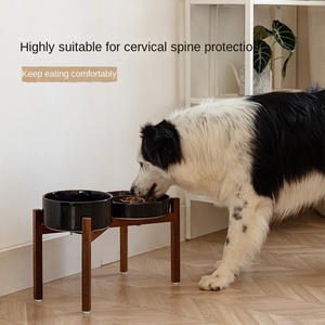 Tigela de Cerâmica para Cães e Gatos com Suporte, Ecológica e Antiderramamento, para Ração e Água - Product Image 4