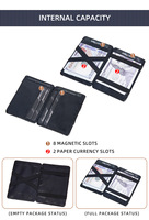 Dompet Kartu Pria Baru untuk Bisnis, Dompet Multi-kartu Tipis Sederhana dengan Ritsleting, Tempat Kartu Pendek Tahan Air Grosir