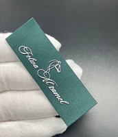 Étiquettes de vêtements imprimées en silicone 3D personnalisées, étiquettes tissées en polyester vert, étiquettes tridimensionnelles pour vêtements, chaussures, sacs