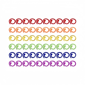 Marqueurs de point en spirale en métal marqueurs de tricot anneaux anneaux de point de <span class=keywords><strong>crochet</strong></span> pour projet d'artisanat de bricolage tricot et <span class=keywords><strong>crochet</strong></span> - Product Image 3