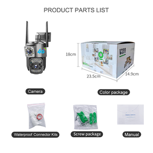 Caméra extérieure CCTV <span class=keywords><strong>HD</strong></span> à vision nocturne LEVOFAST Factory Whole Selling V380 <span class=keywords><strong>Pro</strong></span> à double objectif avec communication bidirectionnelle pour la maison - Product Image 6
