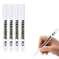 Marqueur blanc à base d'huile pour dessin, réparation de pneus, peinture DIY, album, graffiti, dessin de bordures, séchage rapide, modèle 9915