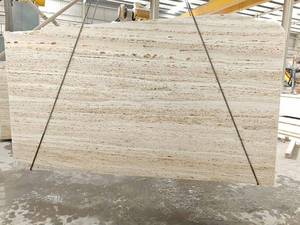 आंतरिक और बाहरी सजावट के लिए ट्रेवर्टिन दीवार पैनल बेज संगमरमर पत्थर शिर - Product Image 4