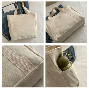 Borsa Tote in Tela per Donna con Logo Personalizzato, Alta Qualità, Grande Capacità, con Cerniera per Viaggi, Lavoro, Shopping, Stile Slouchy - Product Image 6