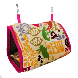 Casa de poliéster para pájaros y loros, nido para mascotas, saco de dormir, hamaca de algodón para hámsteres pequeños, para usar en el suelo o colgada. - Product Image 5
