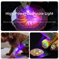 Lampe de travail LED COB magnétique, lampe de poche rechargeable type-c 650mAh, détecteur UV, 6 modes, étanche IPX4, pour réparation et camping