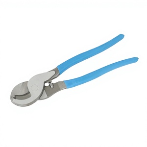 Coupe-câbles à tête large de 10 pouces - Coupe-fils à mâchoires courbées pour un travail facilité | Pince d'électricien manuelle légère pour couper et dénuder les câbles - Product Image 5