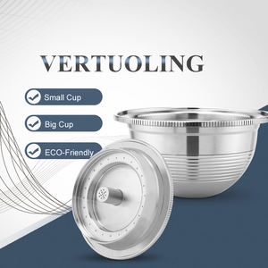 แคปซูลกาแฟแบบใช้ซ้ำได้ เป็นมิตรกับสิ่งแวดล้อม ผลิตจาก SUS 304 สำหรับเครื่อง <span class=keywords><strong>Nespresso</strong></span> รุ่น Vertuoline ใช้ได้กับ GCA1, ENV135 - Product Image 1