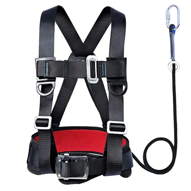 Altura Trabalhando Full Body Safety Harness Outdoor Training Stunt Rescue Rope Escalada Industrial Safety Harness