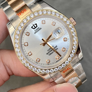 Đồng hồ nam cao cấp đính kim cương Moissanite VVS1, viền kim cương, thép không gỉ 904L, chống nước, máy tự động cơ 3235 - Product Image 3