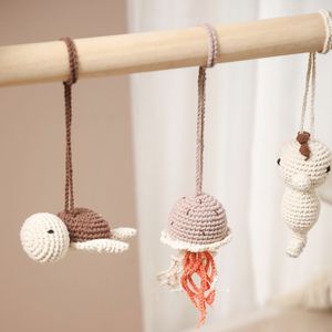 PTZ1540 cadre de Fitness triangulaire jouet pour bébé en bois avec tapis de jeu d'activité de gymnastique suspendu pour l'exercice et le jeu du nourrisson - Product Image 2