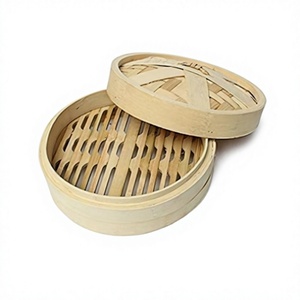 Cuisinière vapeur en bambou de qualité supérieure, dernier design, forme ronde, taille personnalisée, boîte à dim sum par Home Arts - Product Image 1