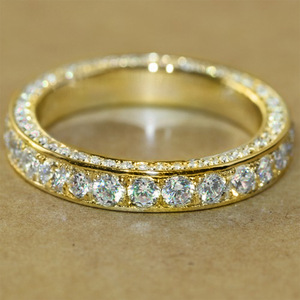 Anello dal Design a Fascia Intera, Stile Semplice, Anello da Dito per Donne - Product Image 1