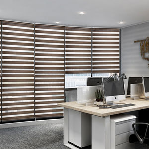 Sur Mesure Double Couche Jour et Nuit Translucide Lumière-filtrage Manuel Télécommande Blackout Bureau Zebra Roller Stores - Product Image 4