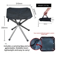 Chaise de camping pliable télescopique en acier inoxydable - Portable pour la plage, la pêche, les voyages et la salle de sport