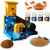 Extrudeuse d'aliments secs flottants pour animaux (riz cassé, poissons, chats, chiens) 100-150 kg