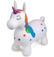 Cheval gonflable licorne en PVC personnalisé pour enfants, jouet à chevaucher et à sauter, pour intérieur et extérieur, cadeau, vente en gros