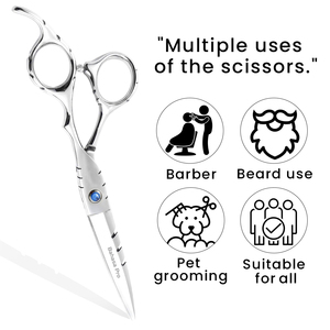 Ciseaux de barbier en acier inoxydable de qualité supérieure, ciseaux de coiffure de haute qualité, ciseaux de salon personnalisés, fournitures pour salons - Product Image 4