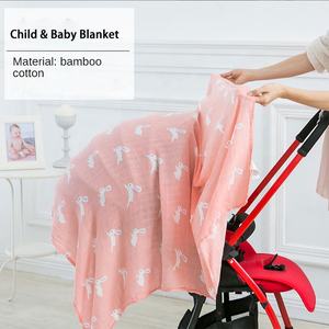ผ้าห่มห่อตัวเด็กอ่อน ผ้ามัสลินเนื้อนุ่ม ทำจากใ<span class=keywords><strong>ย</strong></span>ไผ่และฝ้าย สำหรับเด็ก ใช้ในบ้าน เดินทาง ห่<span class=keywords><strong>ม</strong></span>โซฟา ห่อตัวเด็ก ใช้บนเครื่องบิน - Product Image 5