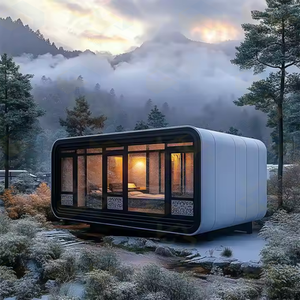 Nuevo Diseño 2025: Cabaña Moderna Portátil Prefabricada de Acero de 20 Pies (40 Pies) para Exteriores, Impermeable, Personalizable - Product Image 1