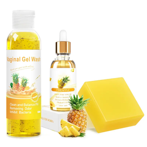 Produits de soins féminins naturels à base d'herbes, marque privée, ananas, équilibre du pH, lavage vaginal, ensemble Yoni, huile Yoni, kit de <span class=keywords><strong>savon</strong></span> Yoni - Product Image 1