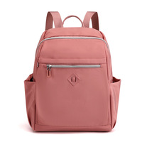 New Fashion Large Capacity Lightweight Laptop Backpack Zipper Closure Waterproof Polyester Arcuate Shoulder Strap Unisex