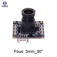 1MP OV9281 Mini USB HD Módulo de cámara de visión artificial industrial 3mm 90 grados Obturador global 120fps 210fps Sensor CMOS