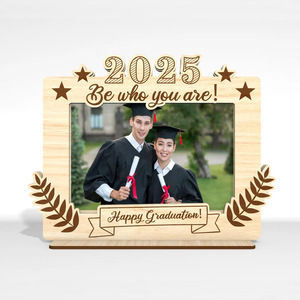 Cadre photo de graduation personnalisé Cadeau amusant Décoration de la maison Ornements Artisanat en bois - Product Image 6