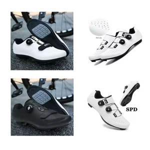 Chaussures de vélo respirantes pour hommes et femmes, à semelle rigide non verrouillable, en maille, pour le sport, quatre saisons - Product Image 2