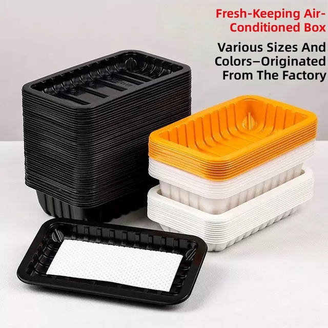 Thickened Disposable Blister Modified-atmosphere (MAP) PP Plastic Packaging Box for Preserving Freshness for Frozen Foods