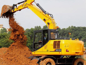 Excavadora de Ruedas Grande de 15 Toneladas W915E Fabricada Oficialmente con Accesorios Opcionales para Diversas Aplicaciones - Product Image 3