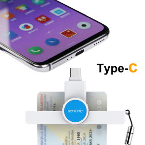Lecteur-graveur de cartes intelligentes USB Type C pliable SENONE SCR38 Premium pour cartes SM et téléphones mobiles - Product Image 5