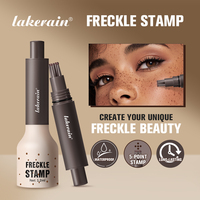 Stylo tampon à taches de rousseur 5 points Marque Privée, Maquillage imperméable à séchage rapide longue tenue pour joues et nez, pour des taches de rousseur artificielles naturelles