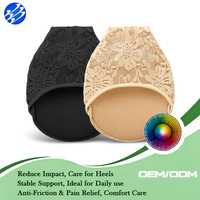 Coussinets d'avant-pied de bonne qualité, antidérapants, respirants, pour femmes, chaussettes de protection, anti-abrasion, antalgiques, couvre-orteils, coussinets d'avant-pied