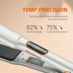 Catokan Rambut Profesional, Alat Pelurus Rambut Elektrik Keramik Titanium untuk Rambut Halus dan Lembut - Product Image 3