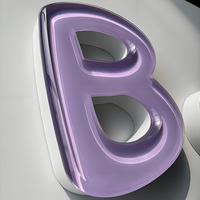 Enseignes personnalisées avec logo, lettres en acrylique cristal, enseignes décoratives élégantes, enseignes commerciales chinoises avec effet lumineux LED 3D